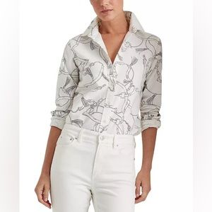 Lauren Ralph Lauren Equestrian Print Shirt